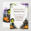 Buscar frankenstein invitaciones Casa embrujada