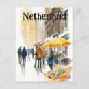 Buscar ciudad de amsterdam postales Ilustracion