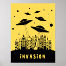 Buscar platillo volante posters Invasión