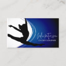 Buscar coreógrafo tarjetas de visita Bailarina