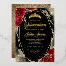 Buscar quinceanera negro rojo invitaciones Para todos
