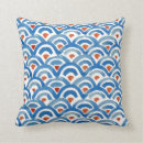 Buscar galón del ikat cojines Azul