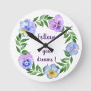 Buscar hand drawn relojes de pared Floral