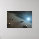 Buscar asteroide lienzos Concepto