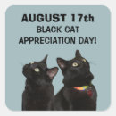 Buscar dos gatos negros pegatinas Gato negro