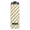 Buscar rayas del oro tazas Monograma