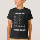 Buscar ecuación de la matemáticas camisetas Para niños