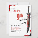 Buscar espada invitaciones Para niños