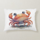 Buscar cangrejo rojo cojines Acuarela