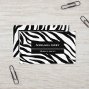 Buscar cebra elegante tarjetas de visita Moda