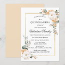 Buscar flores doradas invitaciones quinceañera General y unisex