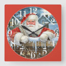 Buscar holiday relojes de pared Santa