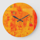 Buscar fondo naranja relojes de pared Amarillo