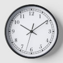Buscar blanco y negro relojes de pared Para todos