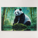 Buscar bosque de bambú puzzles Panda