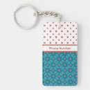 Buscar persa rectangulares llaveros Azul