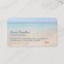 Buscar la playa de tarjetas de visita Concha