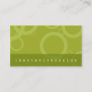 Buscar innovador tarjetas de visita Verde