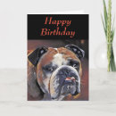 Buscar inglés cumpleaños tarjetas de cumpleaños Bulldog en inglés