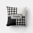 Buscar plaid cojines Blanco y negro