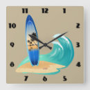 Buscar el practicar surf relojes de pared Océano