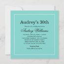Buscar aqua blue invitaciones Elegante