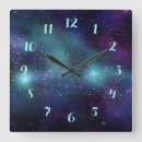 Buscar universo relojes de pared Púrpura