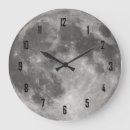 Buscar luna y estrellas relojes de pared Espacio exterior