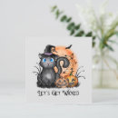 Buscar gato malvado tarjetas Espeluznante