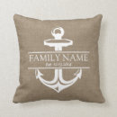 Buscar ancla del vintage cojines Arpillera