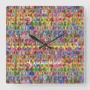 Buscar símbolo paz de relojes de pared Hippy