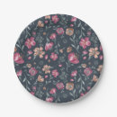 Buscar flores papel platos Vintage