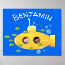 Buscar submarino amarillo posters Océano