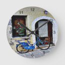 Buscar bicicleta azul relojes de pared Para todos