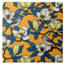 Buscar pájaros y flores azulejos Floral