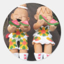 Buscar sandía feliz pegatinas Adorable