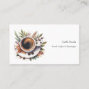 Buscar barista tarjetas de visita Bebidas