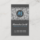 Buscar lino blanco tarjetas de visita Elegante