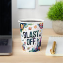 Buscar astronauta papel vasos Cumpleaños de espacio