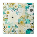 Buscar turquesa azulejos Floral