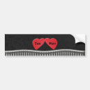Buscar corazones pegatinas parachoque Negro