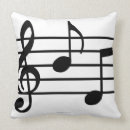 Buscar notas de la música cojines Nota musical