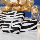 Buscar cebra blanco y negro papel de regalo Patrón