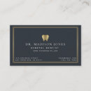 Buscar odontólogo tarjetas de visita Minimalista