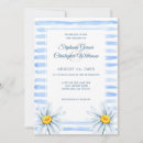 Buscar rayas azules y blancas invitaciones Playa