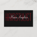 Buscar dos caras tarjetas de visita Peluquería