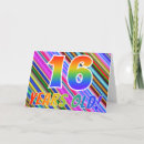 Buscar 16 años tarjetas General y unisex