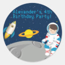 Buscar astronauta pegatinas Fiesta de cumpleaños