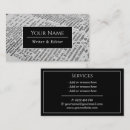 Buscar writer tarjetas de visita Autor