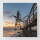 Buscar faros relojes de pared Puesta de sol